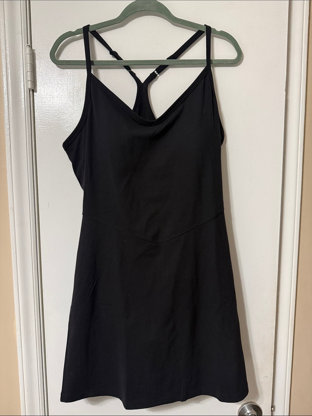 Classic Black Mini Dress with Racerback Straps